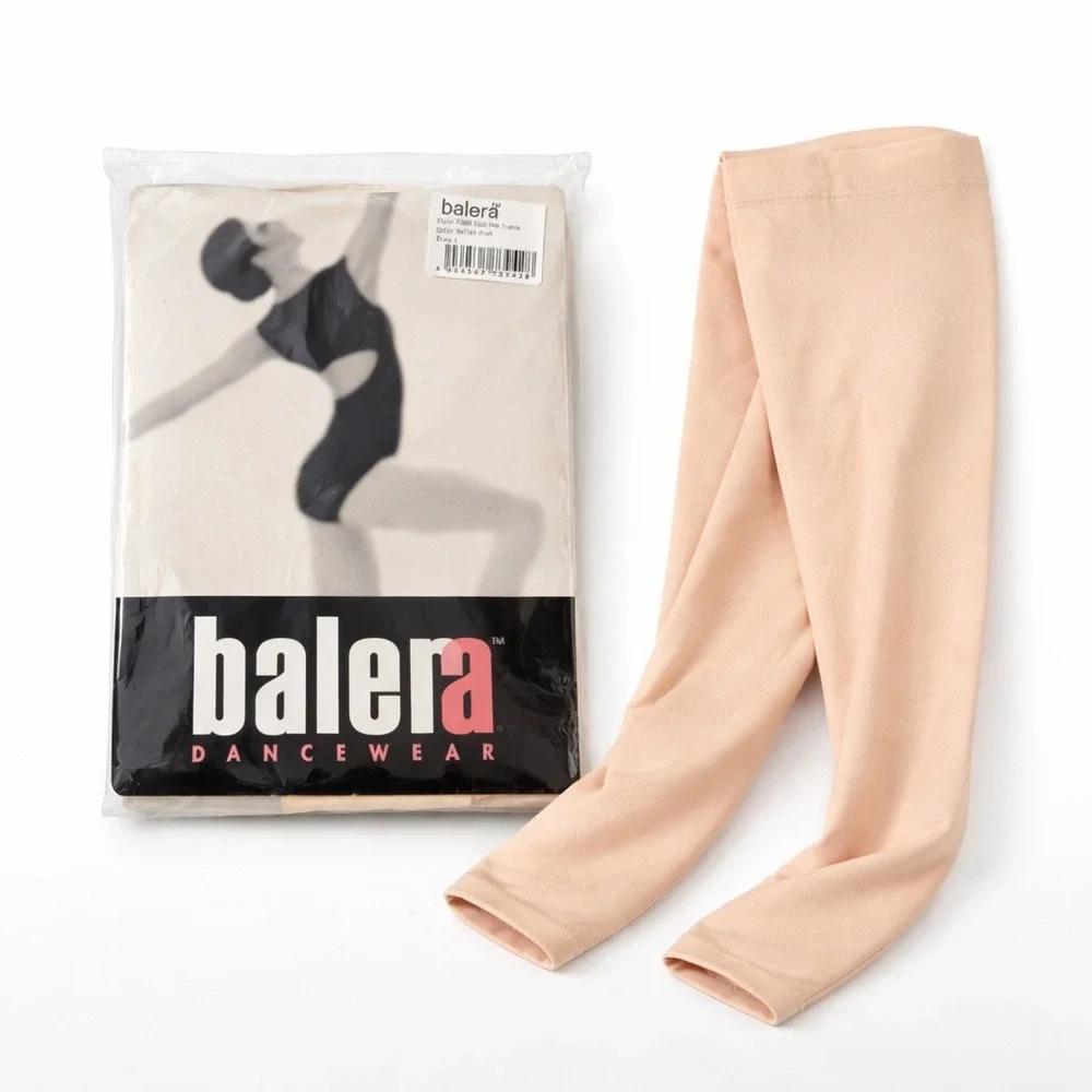 Balera Footless Tights‎ Ballet Pink Size L Dance Nylon Spandex NEW